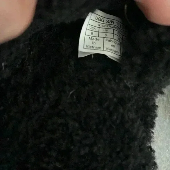 [US8]UGG  Black TREADLITE WOOL Lined Platform Sandal - Picture 7 of 8